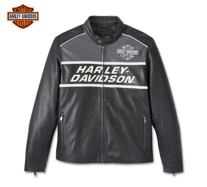 Harley Davidson Mens Factory Leather Jacket Black /original/